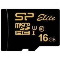 (SP016GBSTHBU1V1G) Флеш карта microSD 16GB Silicon Power Elite Gold microSDHC Class 10 UHS-I U1 85Mb
