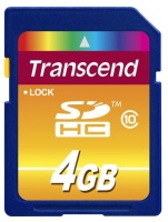(TS4GSDHC10) Флеш карта SD 4GB Transcend SDHC Class 10