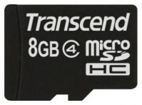 (TS8GUSDC4) Флеш карта microSD 8GB Transcend microSDHC Class 4
