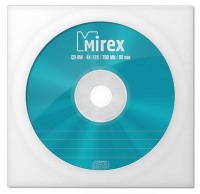 (UL121002A8C) Диск CD-RW Mirex 700 Mb, 12х, Бум.конверт (1), (1/150) (1050253)
