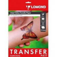 (2010450) Бумага LOMOND  для временных татуировок Inkjet Tattoo Transfer, А4, 5л