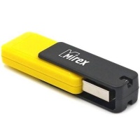 (13600-FMUCYL04) Флеш накопитель 4GB Mirex City, USB 2.0, Желтый