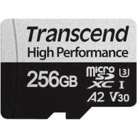 (TS256GUSD330S) Флеш карта microSD 256GB Transcend microSDXC Class 10, UHS-I U3, V30, A2  R/W - 100/