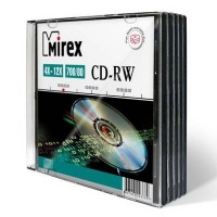 (UL121002A8F) Диск CD-RW Mirex 700 Mb, 12х, Slim Case (5), (5/200) (202325) (UL121002A8F) Диск CD-RW Mirex 700 Mb, 12х, Slim Case (5), (5/200) (202325)