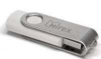 (13600-FMUSWT04) Флеш накопитель 4GB Mirex Swivel, USB 2.0, Белый