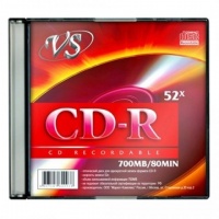 (VSCDRSL501) Диск CD-R VS 700 Mb, 52x, Slim Case (5), (5/20 (VSCDRSL501) Диск CD-R VS 700 Mb, 52x, Slim Case (5), (5/20