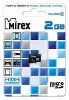 (13612-MCROSD02) Флеш карта microSD 2GB Mirex microSDHC Class 4
