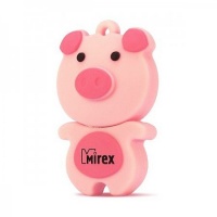 (13600-KIDPIP08) Флеш накопитель 8GB Mirex Pig, USB 2.0, Розовый (13600-KIDPIP08) Флеш накопитель 8GB Mirex Pig, USB 2.0, Розовый