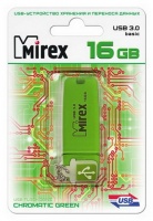 (13600-FM3CGN16) Флеш накопитель 16GB Mirex Chromatic, USB 2.0, Зеленый