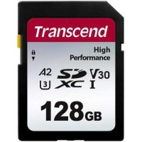 (TS128GSDC330S) Флеш карта SD 128GB Transcend SDXC UHS-I U3, V30, U3, A2, 100/85 MB/s