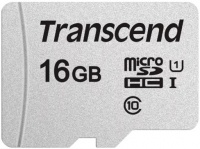 (TS16GUSD300S) Флеш карта microSD 16GB Transcend microSDHC Class 10 UHS-1 U1, (без адаптера), TLC