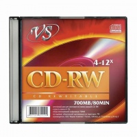 (VSCDRWSL01) Диск CD-RW VS 700 Mb, 12x, Slim Case (1), (1/200) (20199) (VSCDRWSL01) Диск CD-RW VS 700 Mb, 12x, Slim Case (1), (1/200) (20199)