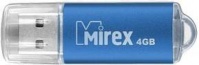 (13600-FMUAQU04) Флеш накопитель 4GB Mirex Unit, USB 2.0, Синий