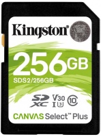 (SDS2/256GB) Флеш карта SD 256GB Kingston SDXC Class 10 UHS-I U3 V30 Canvas Select Plus 100Mb/s (SDS2/256GB) Флеш карта SD 256GB Kingston SDXC Class 10 UHS-I U3 V30 Canvas Select Plus 100Mb/s