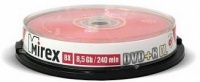 (UL130062A8C) Диск DVD+R Mirex 8.5 Gb, 8x, Бум. конверт (1), Dual Layer (1/150) (1057108)