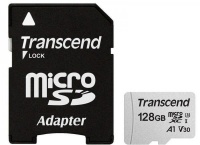 (TS128GUSD300S-A) Флеш карта microSD 128GB Transcend microSDXC Class 10 UHS-I U3, V30, A1, (SD адапт (TS128GUSD300S-A) Флеш карта microSD 128GB Transcend microSDXC Class 10 UHS-I U3, V30, A1, (SD адапт
