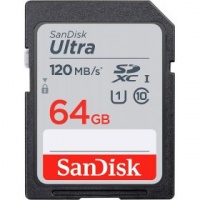 (SDSDUN4-064G-GN6IN) Флеш карта SD 64GB SanDisk SDXC Class 10 UHS-I Ultra 120MB/s (SDSDUN4-064G-GN6IN) Флеш карта SD 64GB SanDisk SDXC Class 10 UHS-I Ultra 120MB/s