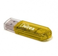 (13600-FMUYEL64) Флеш накопитель 64GB Mirex Elf, USB 2.0, Желтый