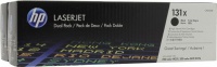 (CF210XD) Картридж HP 131X лазерный черный увеличенной емкости упаковка 2 шт (2*2400 стр)