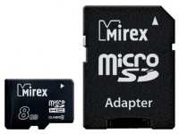 (13613-ADTMSD08) Флеш карта microSD 8GB Mirex microSDHC Class 4 (SD адаптер) (13613-ADTMSD08) Флеш карта microSD 8GB Mirex microSDHC Class 4 (SD адаптер)