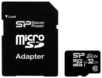 (SP032GBSTHBU1V21) Флеш карта microSD 32GB Silicon Power Elite microSDHC Class 10 UHS-I  Colorful