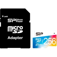 (SP256GBSTXBU1V21SP) Флеш карта microSD 256GB Silicon Power Elite microSDHC Class 10 UHS-I (SD адапт