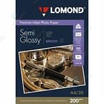 (0102149) Фотобумага ПРЕМИУМ для стр.печати LOMOND А4,200 г/м2 односторонняя Bright Semi- Glossy(20л